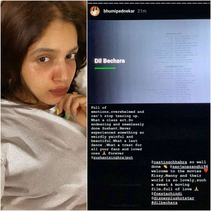 India Tv - Bhumi Pednekar shares heartfelt review of Dil Bechara