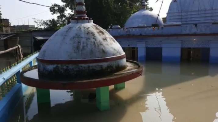 India Tv - The historic Madaneswar Dham Shiv Temple has submerged underwater