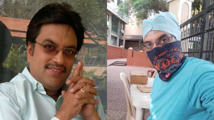 Kannada actor Srinath Vasishta turns security guard at home during COVID-19 pandemic