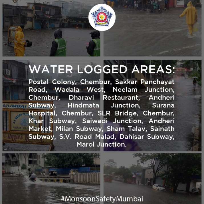 India Tv - Full List of waterlogged areas in Mumbai