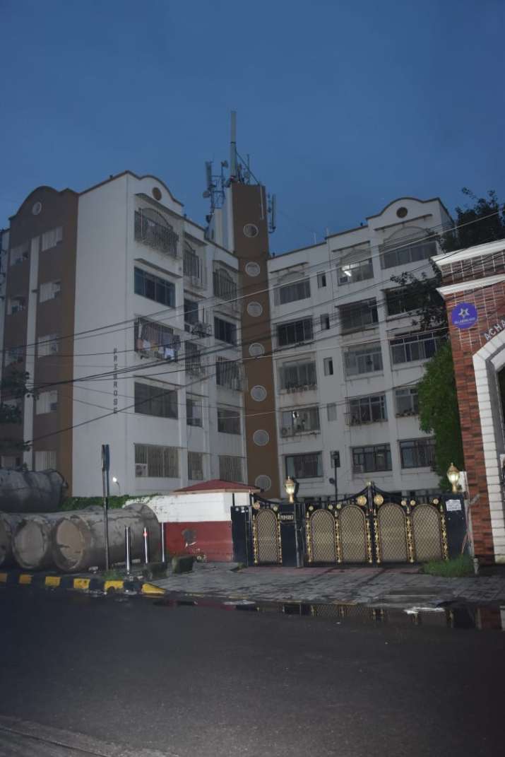 India Tv - Rhea Chakraborty's building 