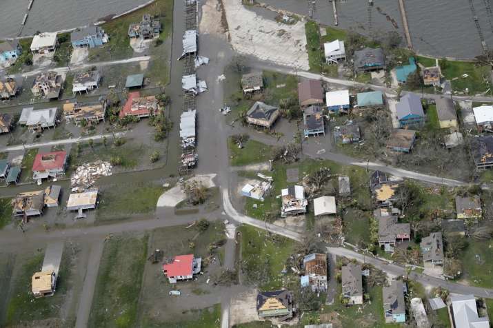 Aerial images show Hurricane Laura causes massive destruction in ...