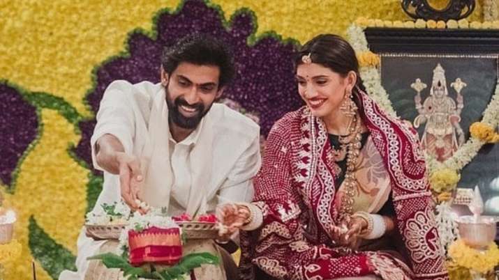 Rana Daggubati, wife Miheeka Bajaj perform Satyanarayan puja 