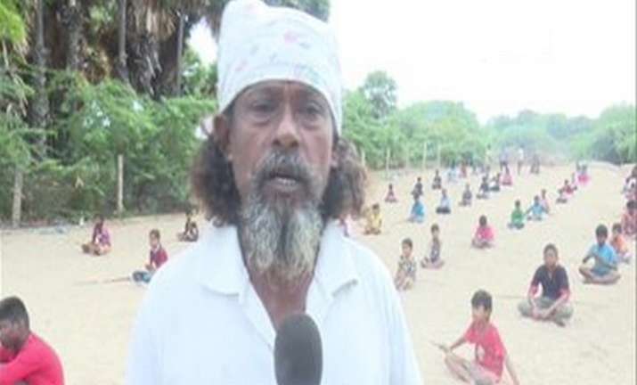 70-year-old mason teaches ancient martial art 'Silambam' to children for free