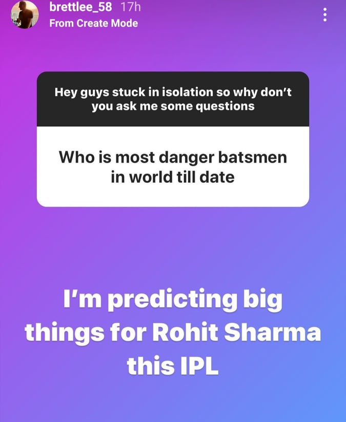 India Tv - Brett Lee on Instagram.