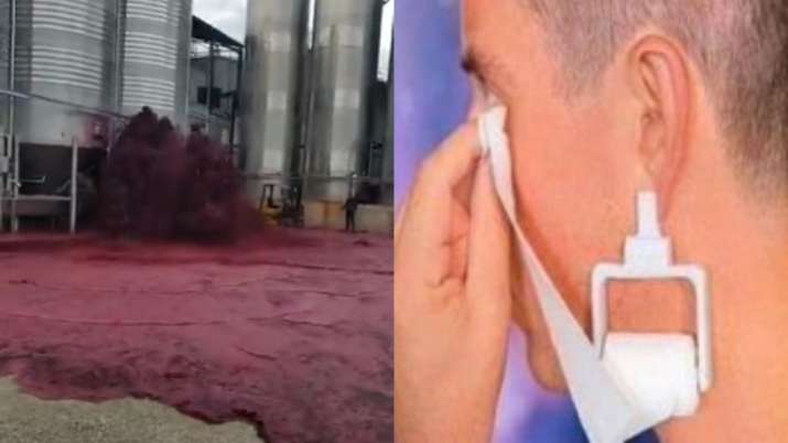 Wave of blood! Twitter reacts after 50,000 litres red wine burst out of defective tank