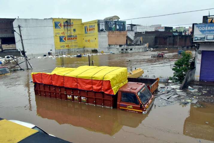 Hyderabad Floods Rain Scary visuals photos videos Telangana Latest Updates  | India News – India TV