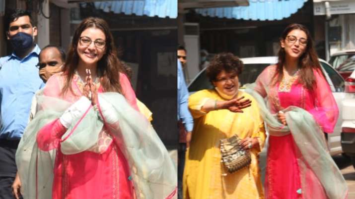 Actress Kajal Aggarwal leaves for wedding venue with family [In PICS]