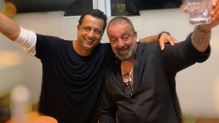 Foto van Sanjay Dutt  & zijn vriend Paresh Ghelani