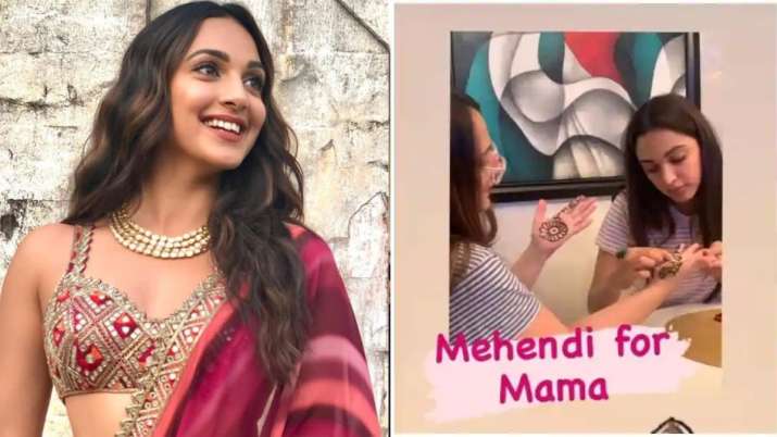 India Tv - Kiara Advani applies mehendi on mom's hands, Raj Kundra shares meme