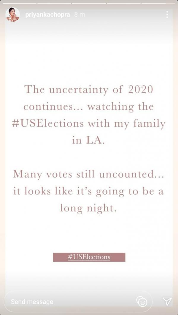 India Tv - PeeCee's post on US elections 2020