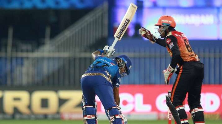 Live Cricket Score Sunrisers Hyderabad vs Mumbai Indians