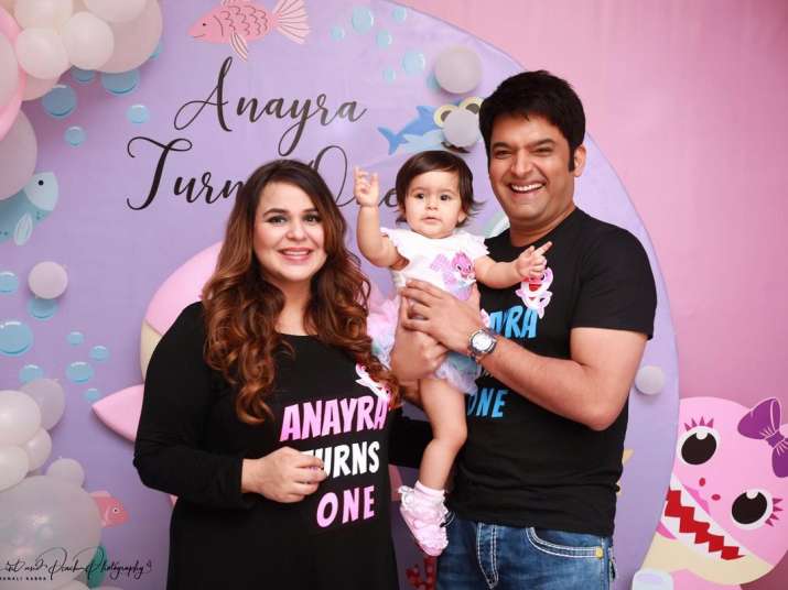 India Tv - Kapil Sharma, Ginni Chatrath's daughter Anayra turns one