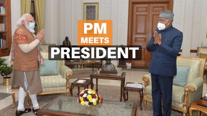 PM Modi meets President Kovind, briefs him on domestic,