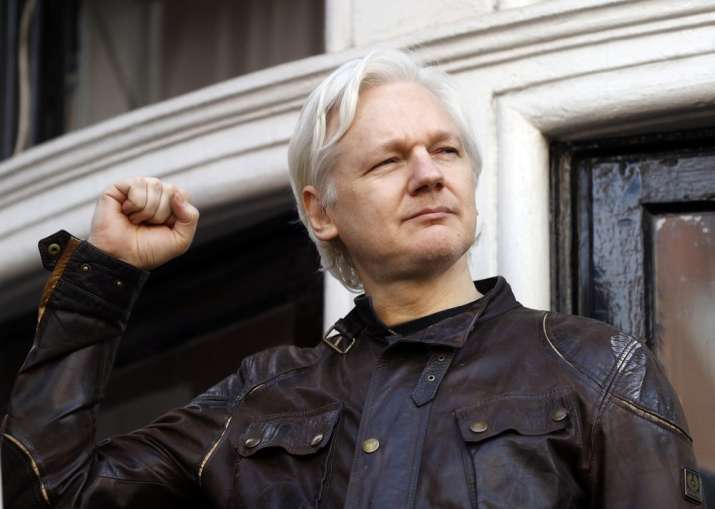 FILE - In this May 19, 2017 file photo, WikiLeaks founder