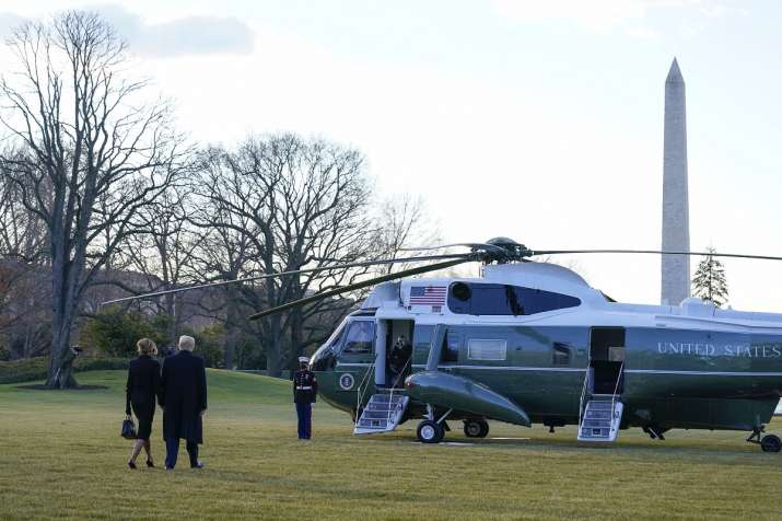 Donald Trump melania leave white house final time president joe biden  inauguration day | World News – India TV