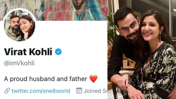 Virat Kohli Changes Twitter Bio To A Proud Husband And Father After Anushka Sharma Gives Birth To Baby Girl Celebrities News India Tv