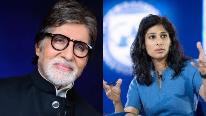 Amitabh Bachchan Calls Imf Chief Economist Gita Gopinath A Beautiful Face She Responds Samachar Central