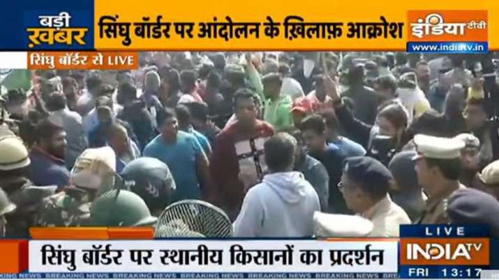 singhu border clash 