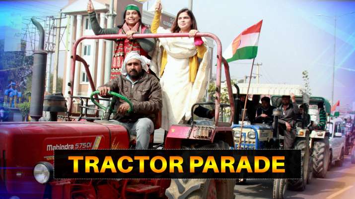 tractor parade on republic day