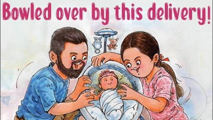 Amul is 'bowled over' by Anushka Sharma, Virat Kohli's baby girl; shares cute doodle