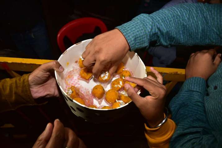 India Tv - Sweets distributed after the wedding