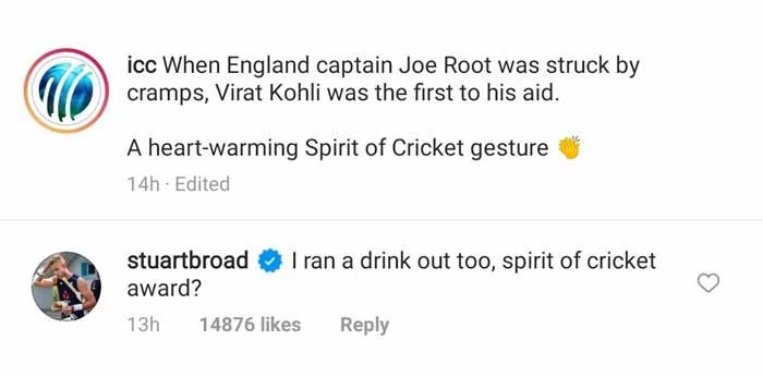 India Tv - Stuart Broad's comment