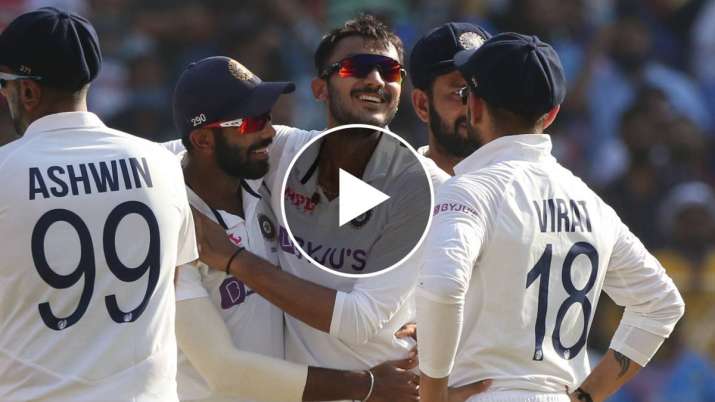 Ind Vs Eng 3rd Test Axar Patel S Turn Puts England In Trouble Watch Cricket News India Tv