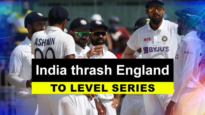 Ind Vs Eng 2nd Test Pitch Perfect India Thrash England By 317 Runs Level Four Match Series 1 1 Cricket News India Tv