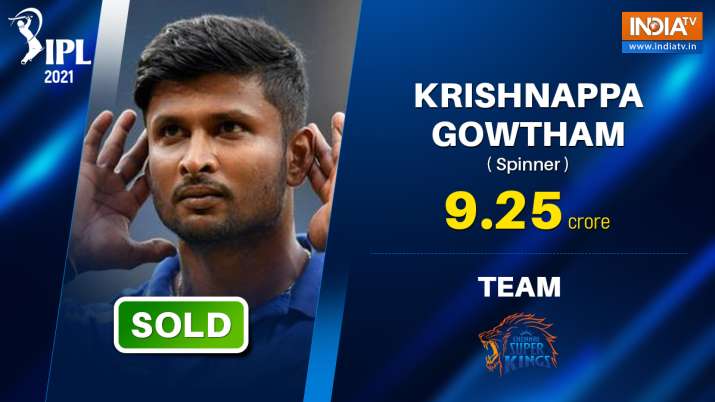 krishanppa gowtham, krishnappa gowtham ipl, ipl auction, ipl 2021 auction, gowtham csk, csk 2021, ch