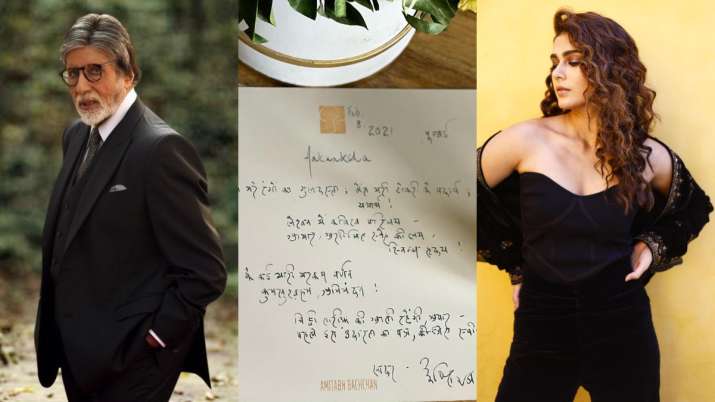 Amitabh Bachchan sends handwritten letter to his Mayday co-star Aakanksha Singh