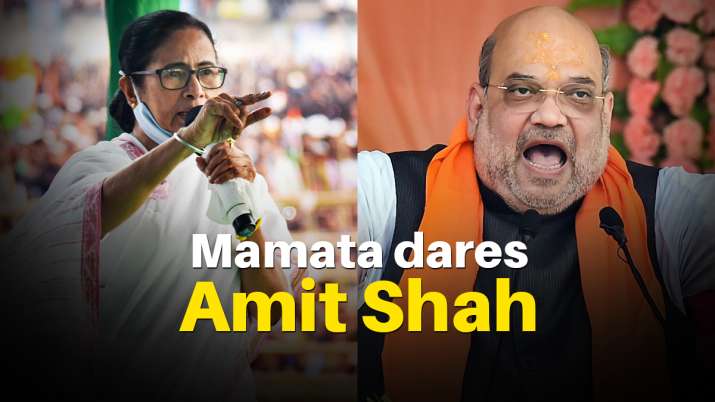 Bengal CM Mamata Banerjee has challenged Home Minister Amit