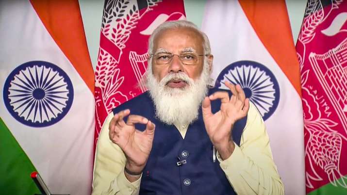 Prime Minister Narendra Modi's virtual address during a