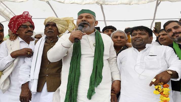 Rakesh Tikait supports farmers&#39; protest at Mahapanchayat | India News – India TV