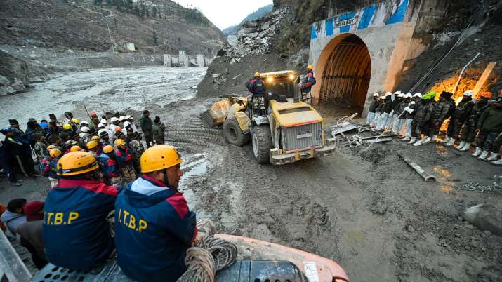 Tapovan tunnel rescue operation, Uttarakhand glacier burst, Tapovan tunnel workers trapped | India News – India TV