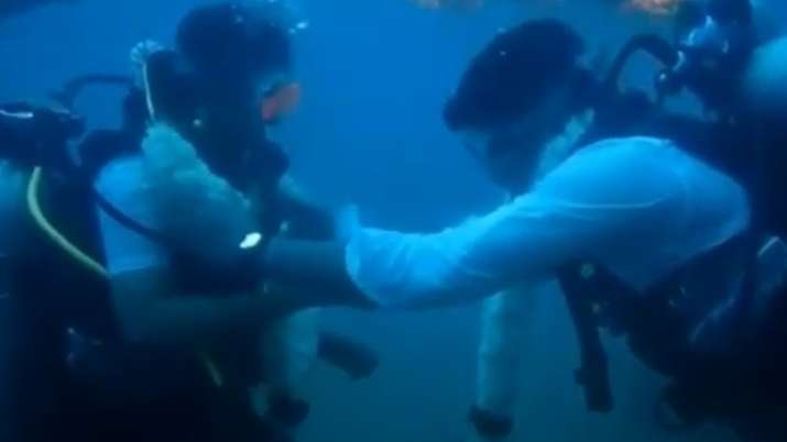 Viral video of Chennai couple getting married underwater is the best thing on internet today. Seen y