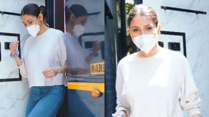 Anushka Sharma papped in Mumbai