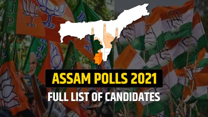 assam polls list of candidates BJP Congress AIUDF
