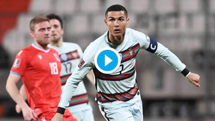 Watch Cristiano Ronaldo Inspires Portugal S Crucial Win Over Luxembourg In World Cup Qualifiers Football News India Tv