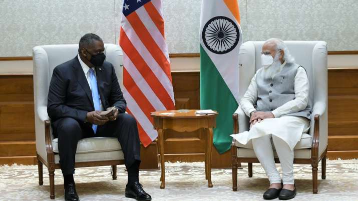 PM Modi Austin meeting, US defence secretary, Joe Biden