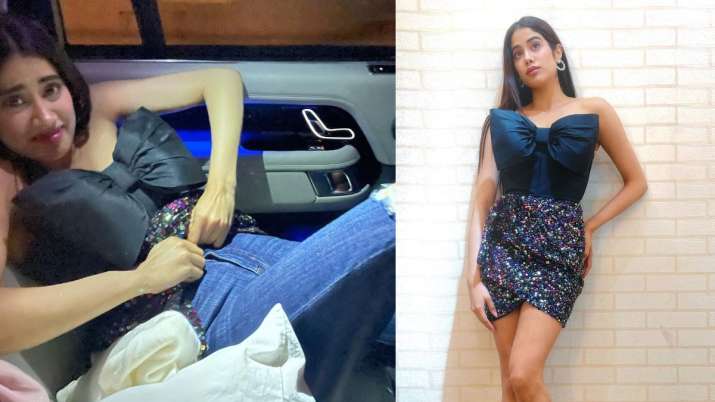 Janhvi Kapoor struggles to change clothes in car on relaxed day| PICS ...