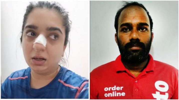 Zomato kamaraj delivery boy, FIR registered, hitesha chandranee, zomato delivery boy assault, hitesh