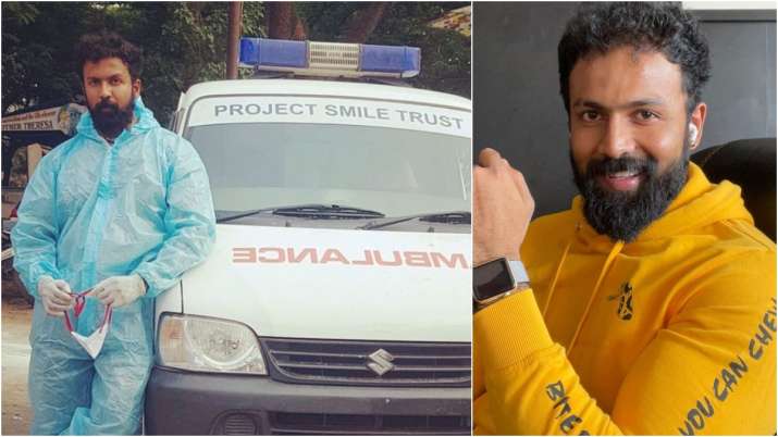 Actor Arjun Gowda turns ambulance driver to help needy during Covid-19 crisis