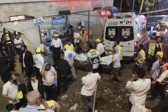 Dozens injured in stampede at big Israeli religious festival