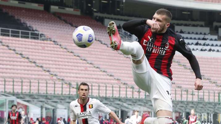 AC Milan's Ante Rebic in action during the Serie A soccer