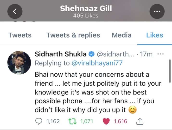 India Tv - Sidharth Shukla's tweet