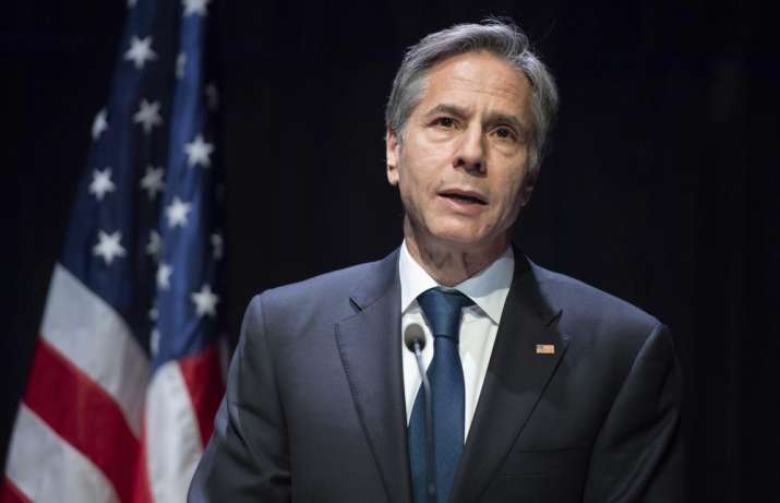 In this May 18, 2021 photo, Secretary of State Antony