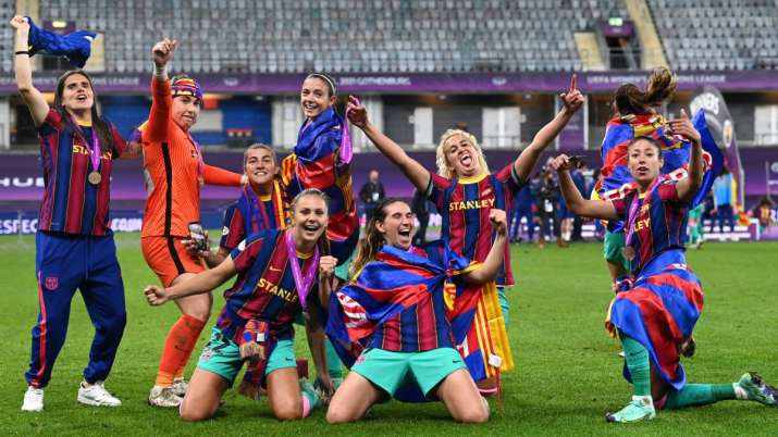 Barcelona Rout Chelsea 4 0 To Win Maiden Women S Champion League Title Football News India Tv
