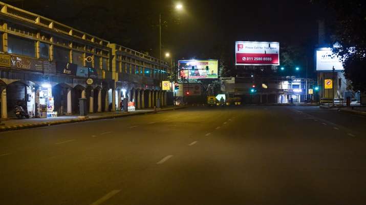 Connaught Place wears a deserted look during COVID-induced