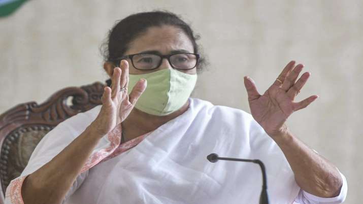 West Bengal Chief Minister Mamata Banerjee addresses a